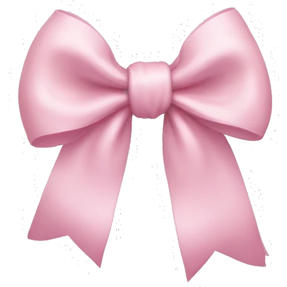 in depth light pink bow emoji