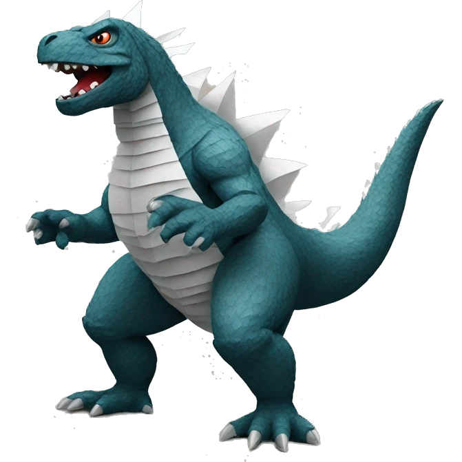 paper godzilla emoji