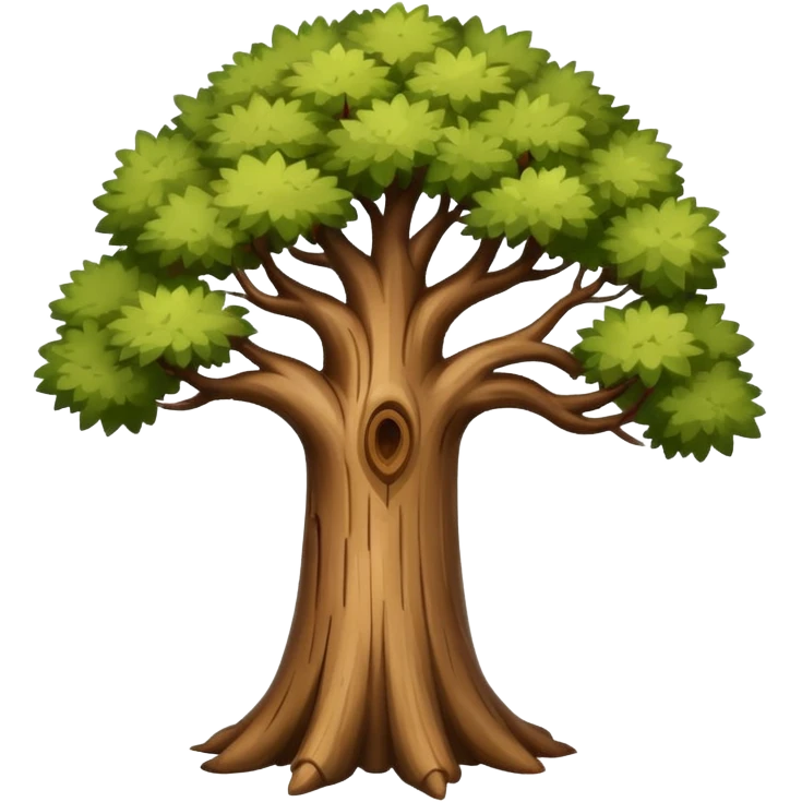 a long tree with a thick trunk emoji
