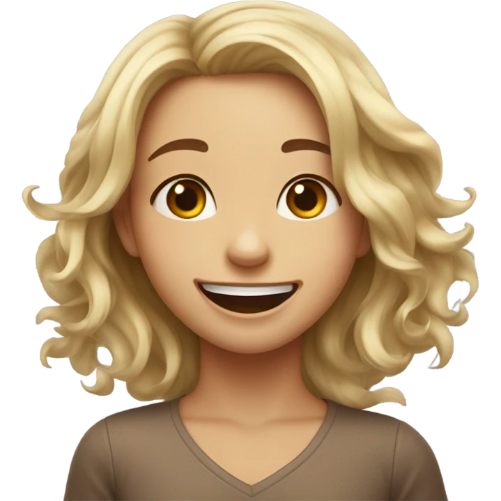 sexy girl's crying with laughter
 emoji