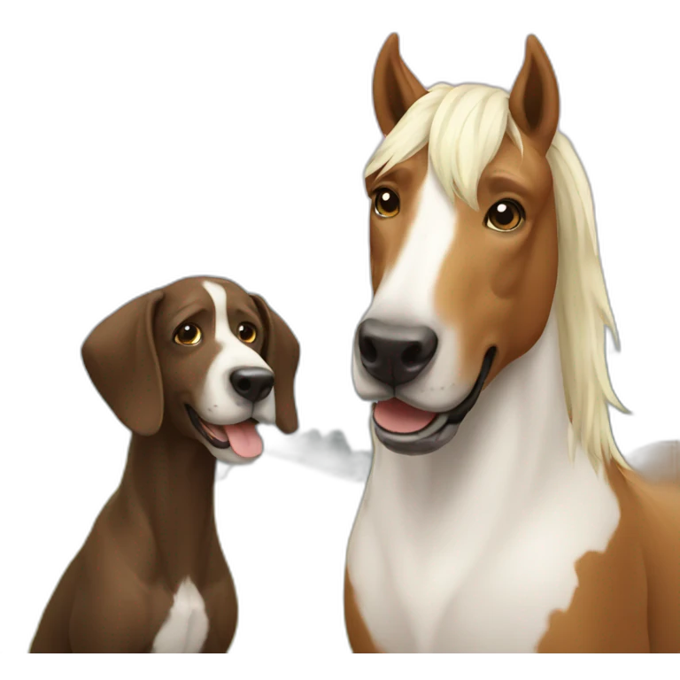 horse and dog emoji