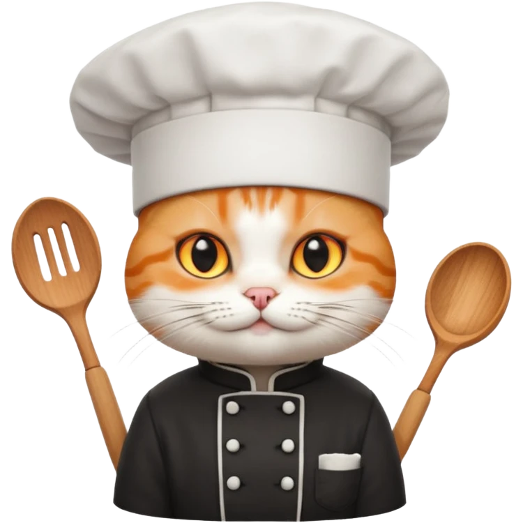 a cat is cooking emoji
