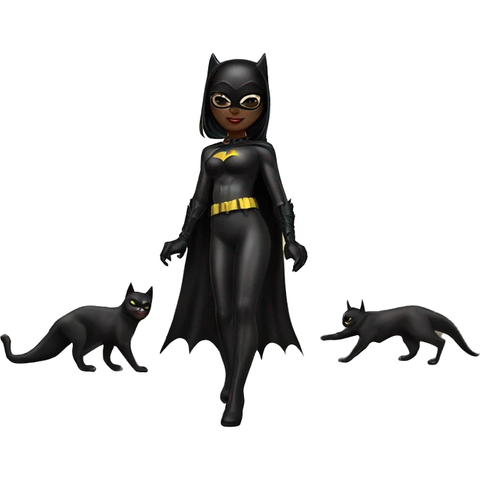 Batman love african american  catwoman sfw emoji