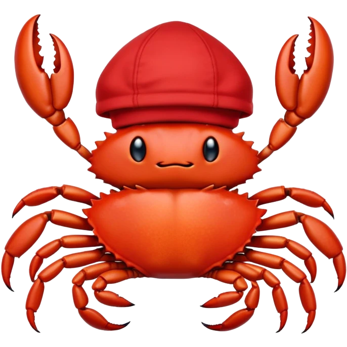 Crab wearing a hoodie  emoji