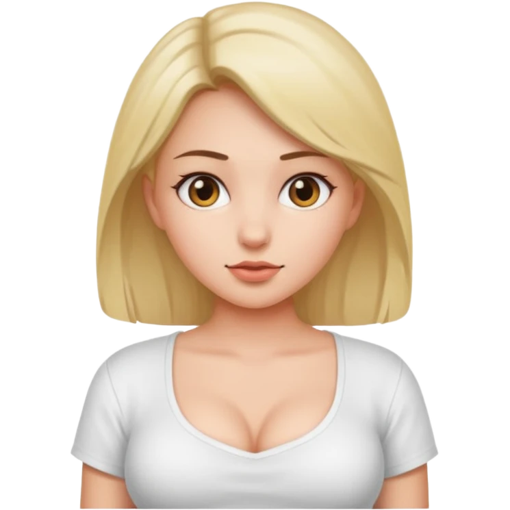 one girl show boobs emoji