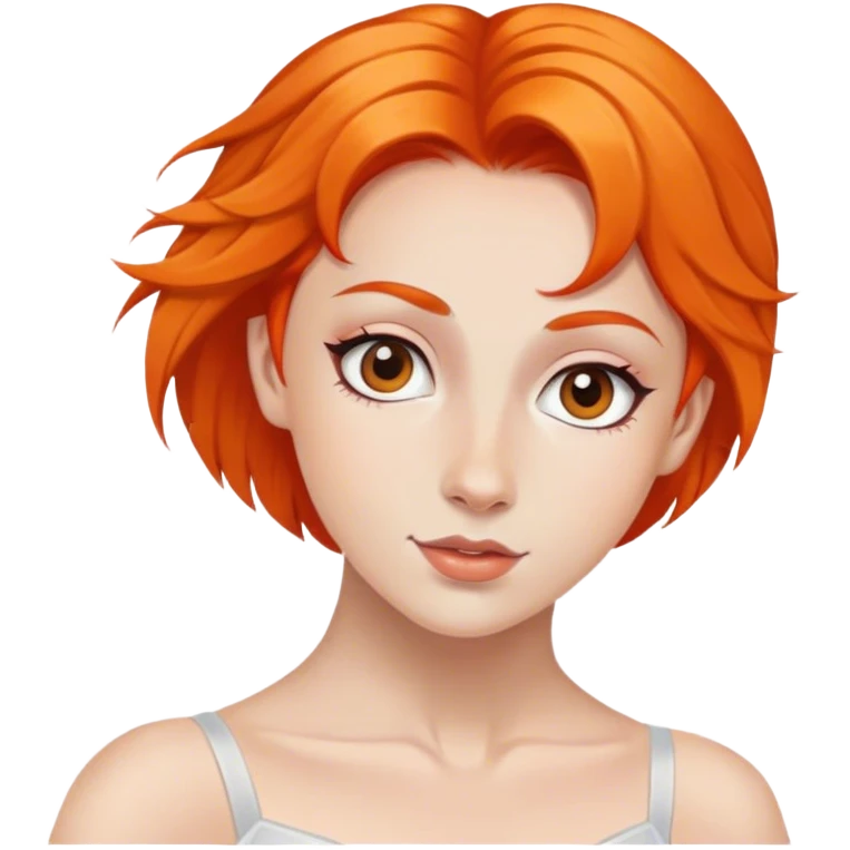 Ballet dancer with orange hair emoji