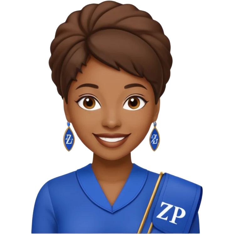 Zeta Phi Beta Sorority black women emoji emoji