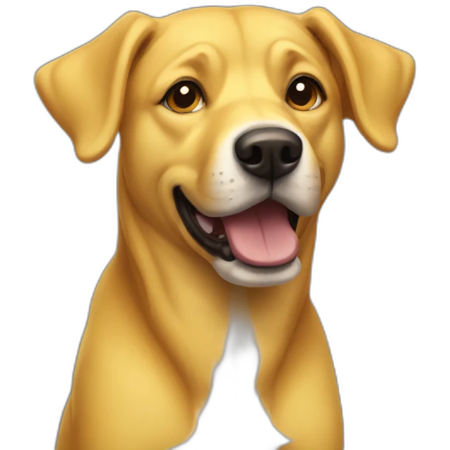 yellow dog emoji