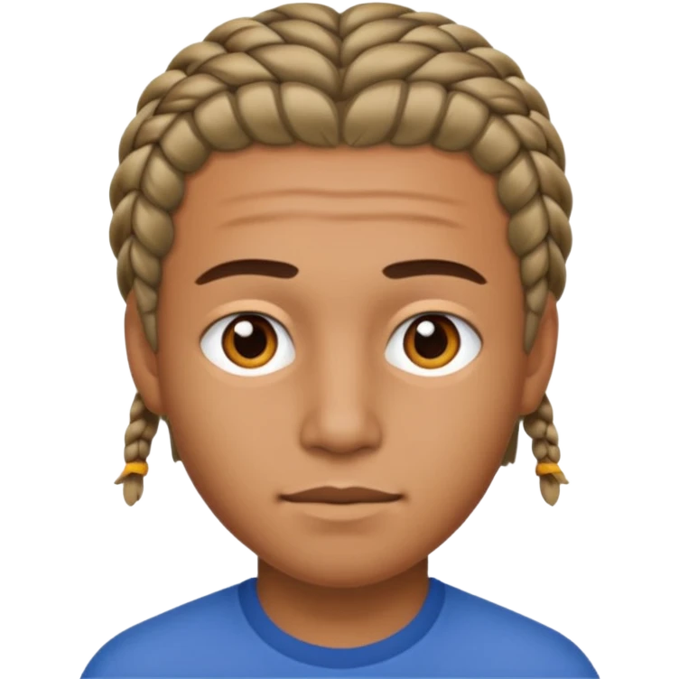 👦🏽 punle trenzas cortas de hombres  emoji