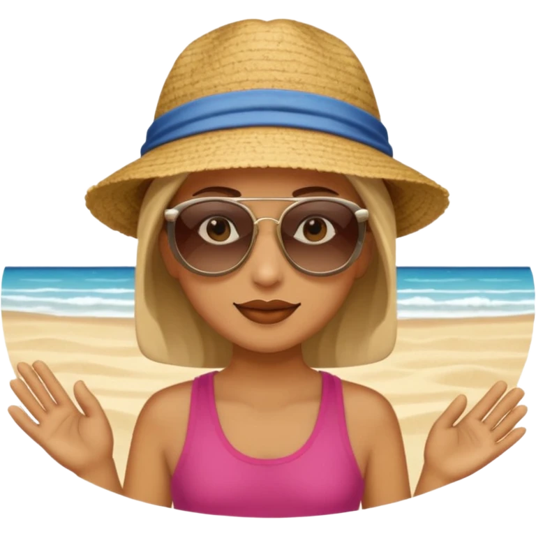 Sun beach vacation  emoji