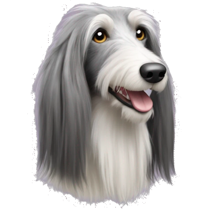 deerhound saluki bearded collie lurcher emoji