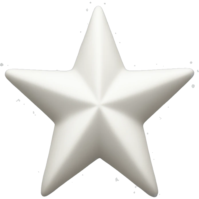 White Christmas star  emoji