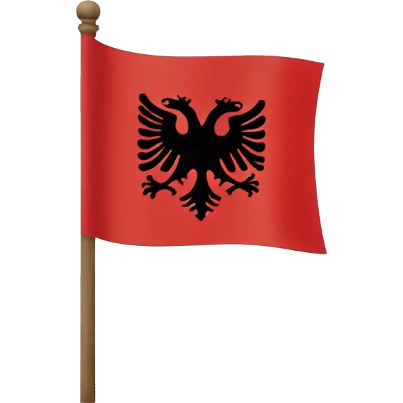 Ancient Albanian flag emoji