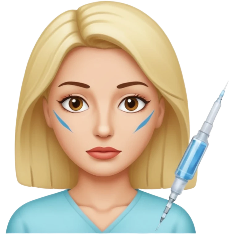  botox injection in the face emoji