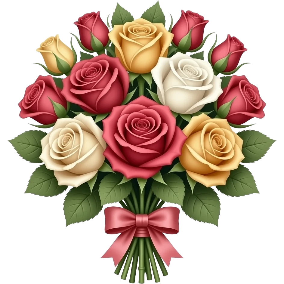 Reddish-pinkish and gold and white romantic vintage aesthetic emoji