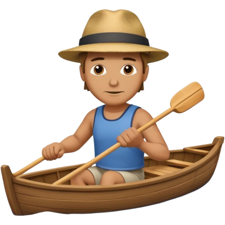 man rowing boat in Water Sports emoji