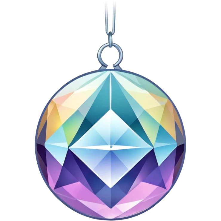 Hanging crystal sphere suncatcher  emoji