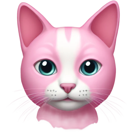 Pink cat emoji