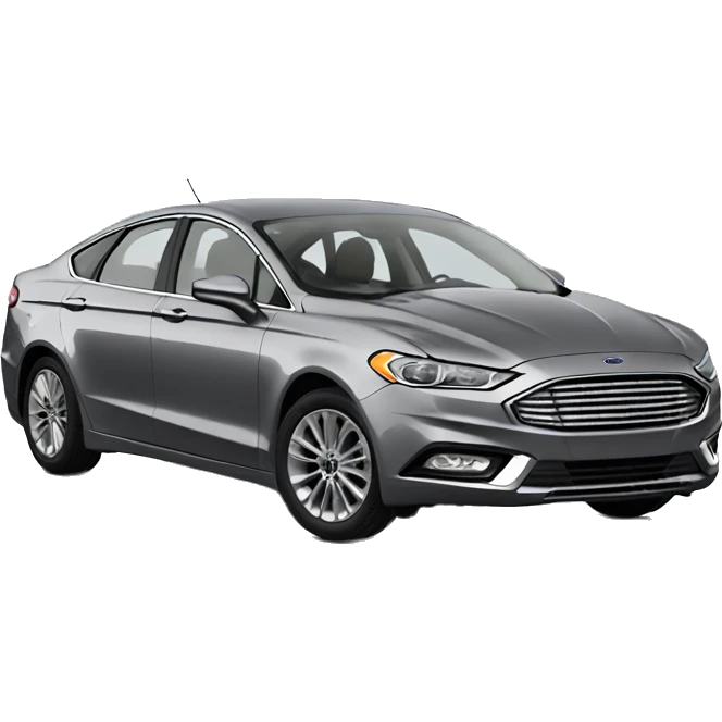 ford fusion car grey color emoji