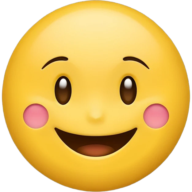 Create a Smile reaction emoji for a new social media app emoji