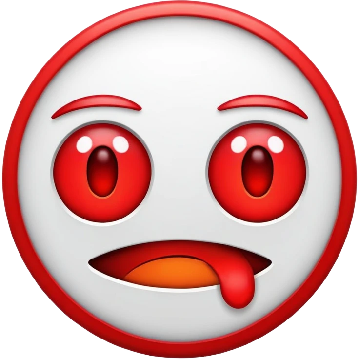 Hot face Emoji and Geometry Dash combine emoji