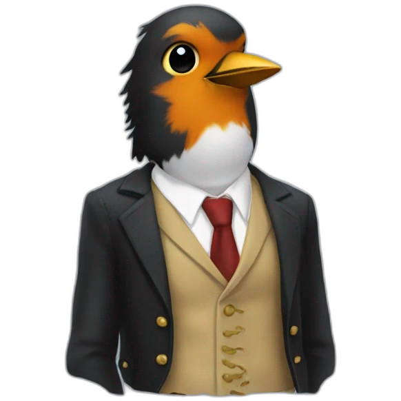 robin one piece in small suits emoji