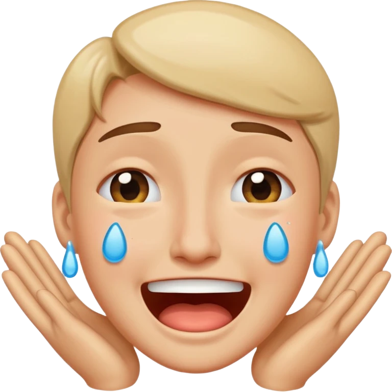 happy and crying emoji