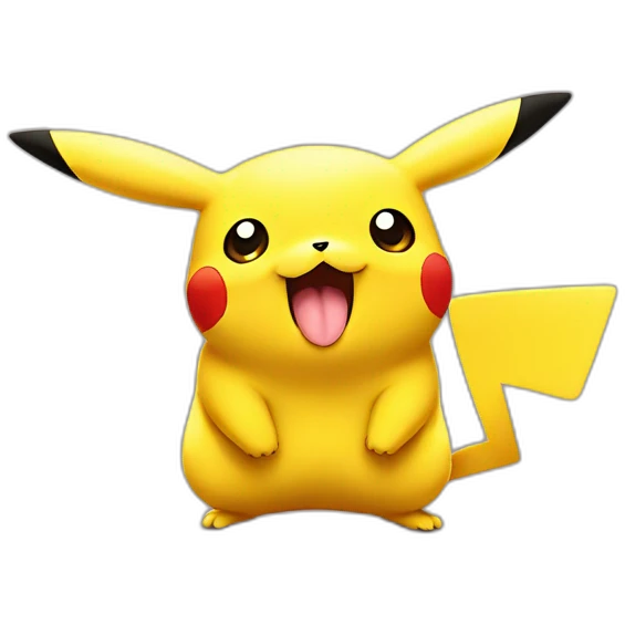 pikachu sticking out his tongue emoji