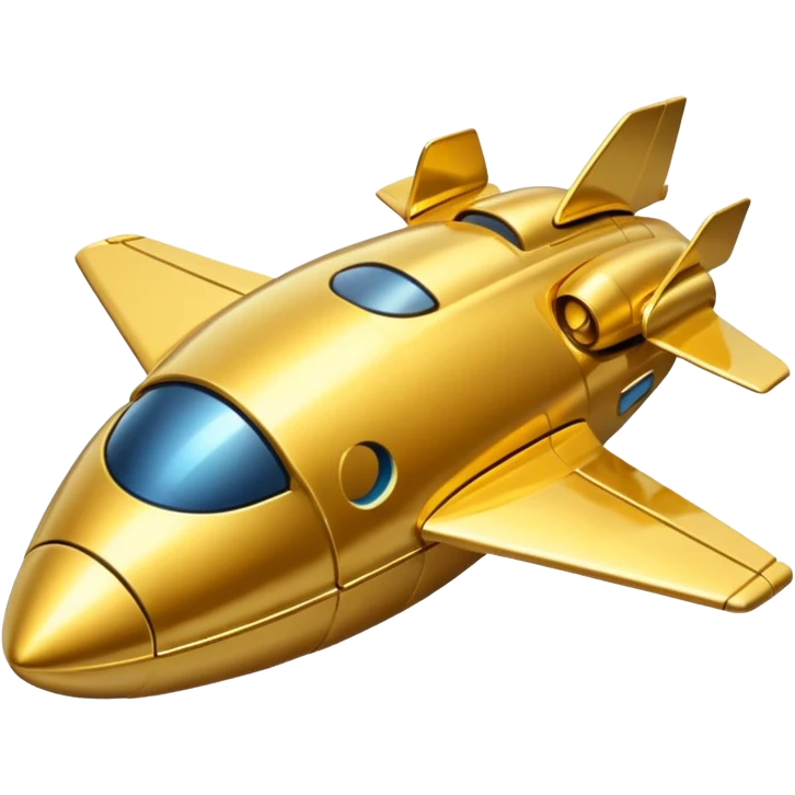 gold spacecraft emoji