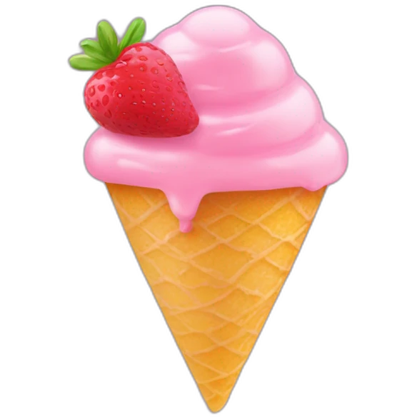 sorbet en forme de cœur emoji