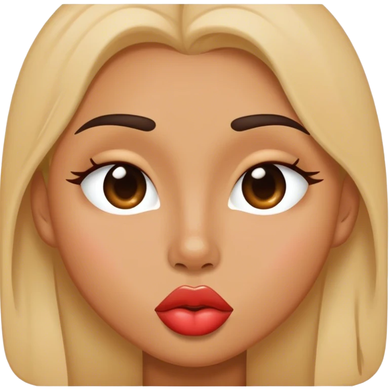 Sexy kissy face emoji