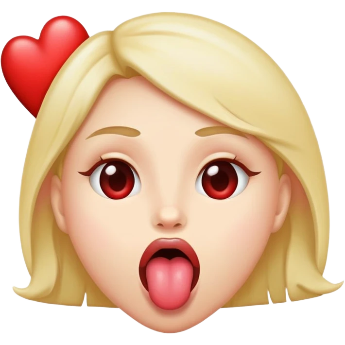 heart eyes with tounge out emoji