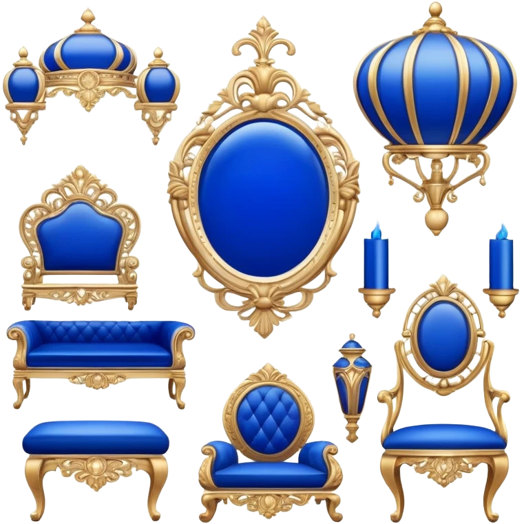 Royal Blue Aesthetic Scenery Deco emoji