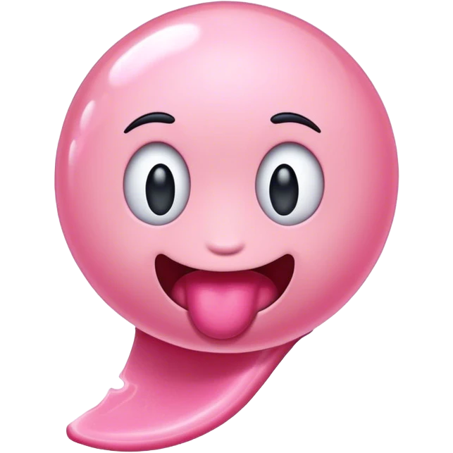blow a bubble gum emoji emoji