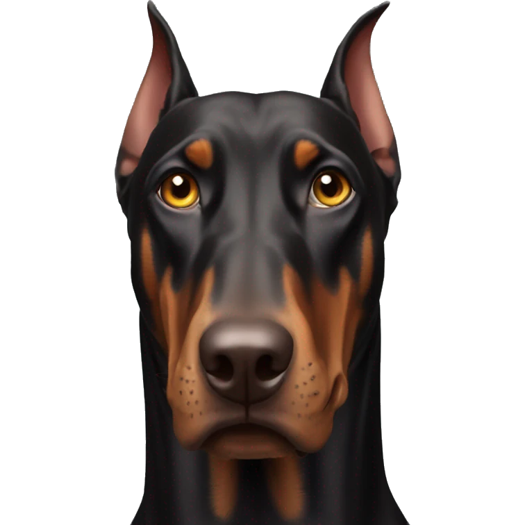 scary doberman emoji