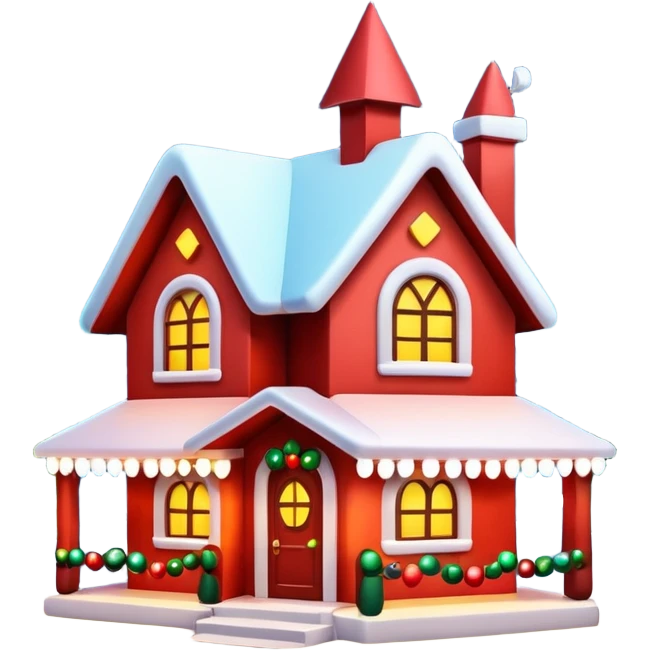 Christmas house  emoji