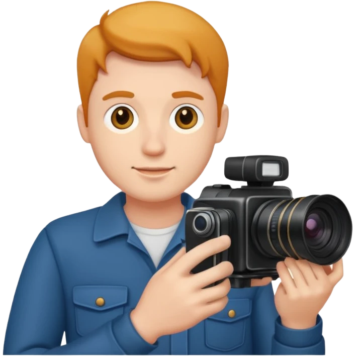 mann mit einer kamera emoji