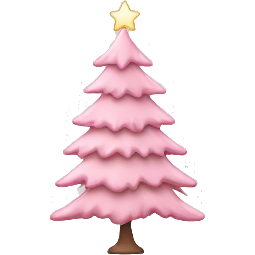 Light Pink Christmas tree  emoji