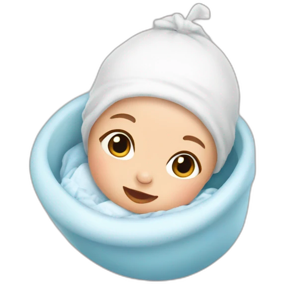 Baby being born emoji