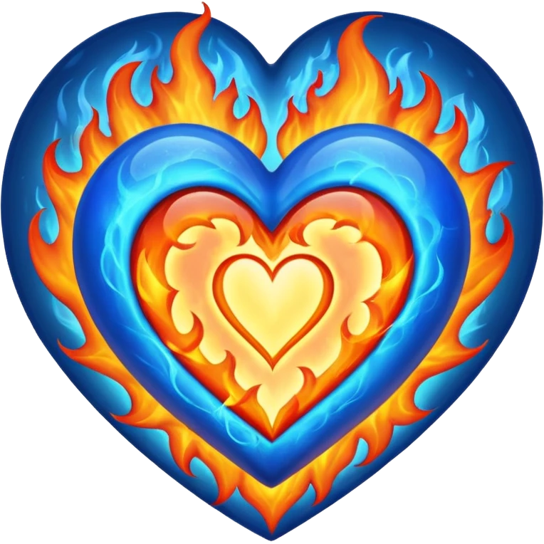 ❤️‍🔥💙 emoji