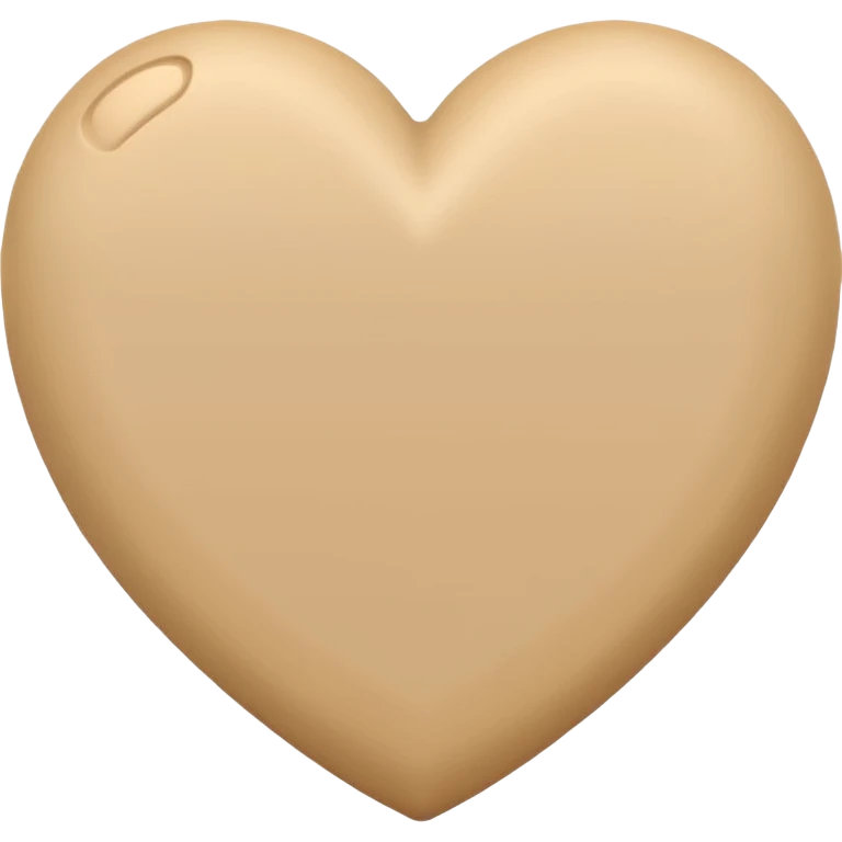 Corazon beige emoji
