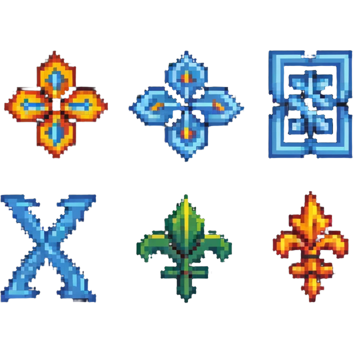 four elements symbols emoji