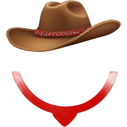 Mix two emoji : cowbow and access forbidden emo emoji