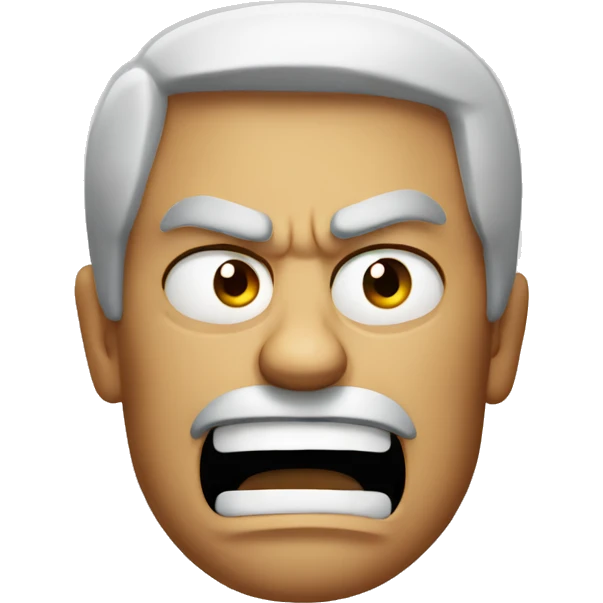 Classic emoji face angry  emoji