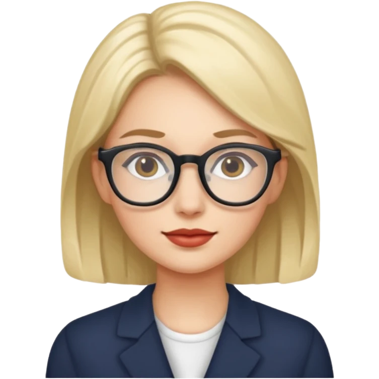 famous women with glasses emoji