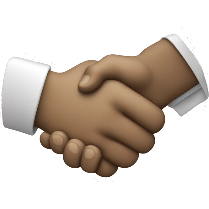 shaking hands helping hand emoji