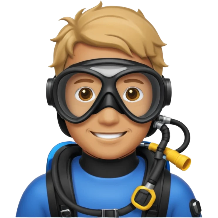 man with scuba mask   emoji