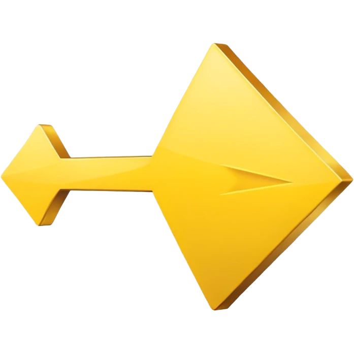 A yellow (#EBAA3C) arrow pointing to the right emoji