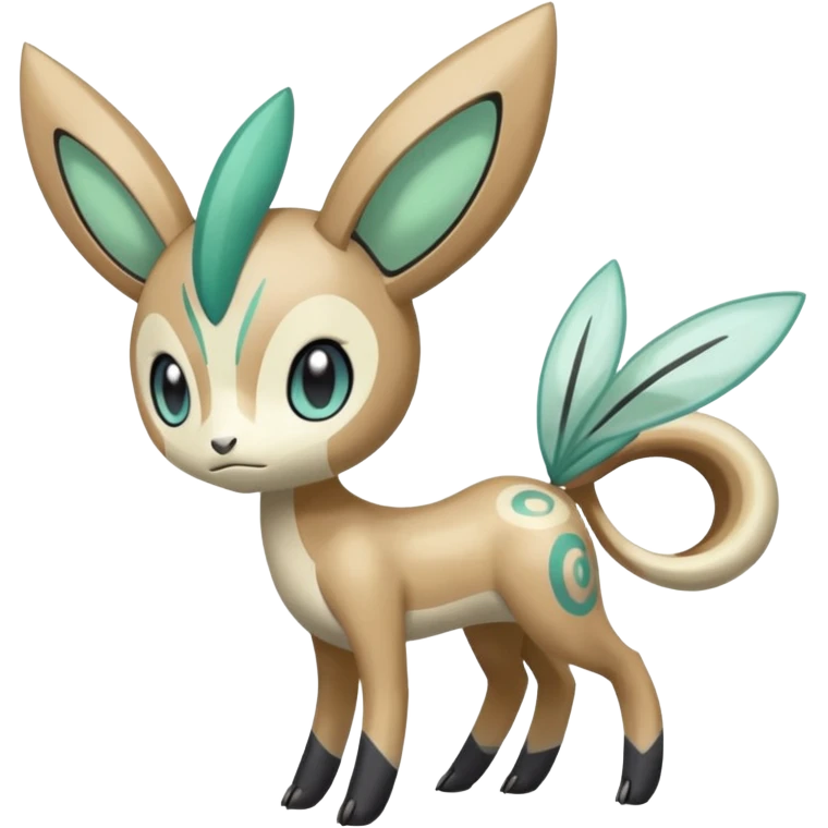 Cool epic legendary slender elegant cute handsome realistic Meloetta-Inteleon-Gabite-Palkia-Pokémon-Fakémon-fusion-hybrid-creature emoji