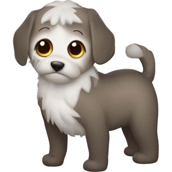 Синяя собака emoji